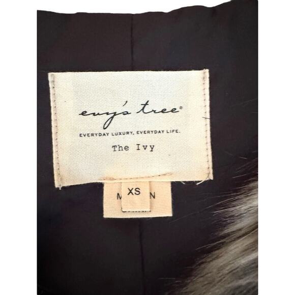Evy’s Tree The Ivy Faux Fur Vest Women’s XS Brown Gray Lined Polyester - Picture 3 of 6